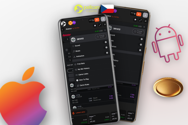 Boční chat hráčů v Aviator Pelican Casino zobrazující výsledky a hodnoty cashoutu v reálném čase
