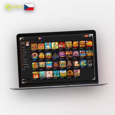 Pelican Casino desktop verze nabízí plný katalog her včetně živého kasina v jednom okně