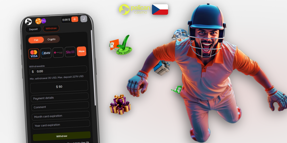 Přehled všech metod výběru v Pelican Casino – e-peněženky, karty, banka a krypto